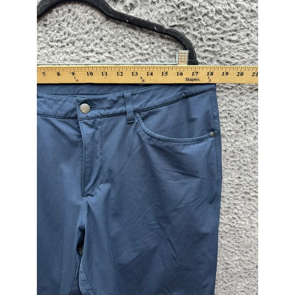 Lululemon Slim Fit Warpstreme ABC Chino Pants Trousers True Navy Mens Size 36
